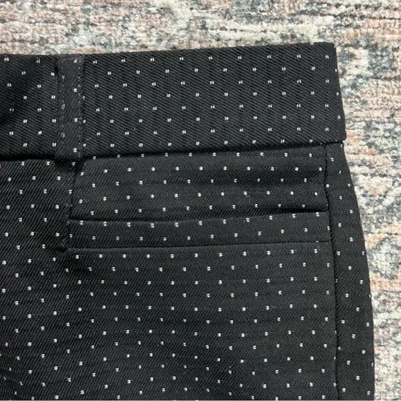 Banana Republic Sloan Fit Black Polka Dot Pants Women’s Size 6 Petite - Picture 6 of 12